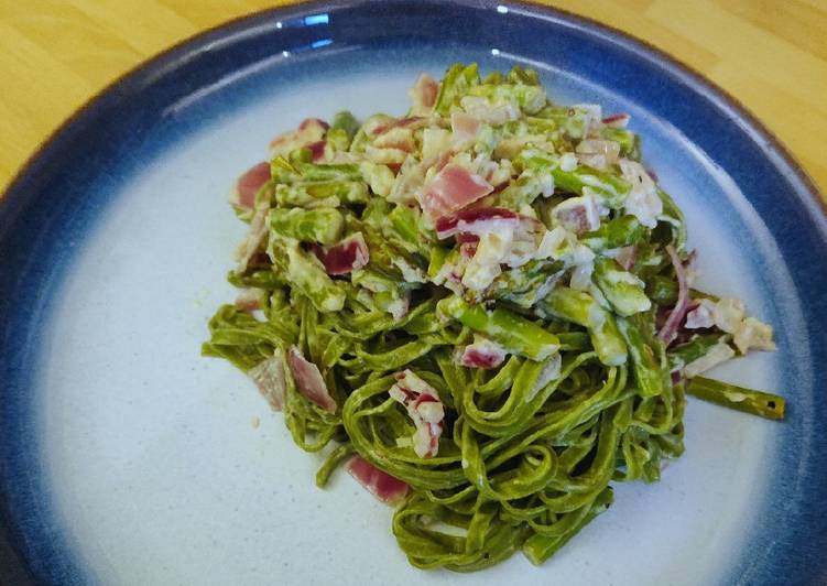 Asparagus & Mascarpone Linguine