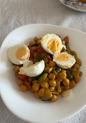 Una foto de Garbanzos al curry