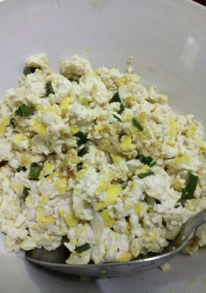 Foto resep Tahu oseng di tumbuk