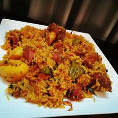 A picture of Mutton Akni.