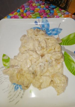 Una foto de Lomo con nata y champiñones en MC