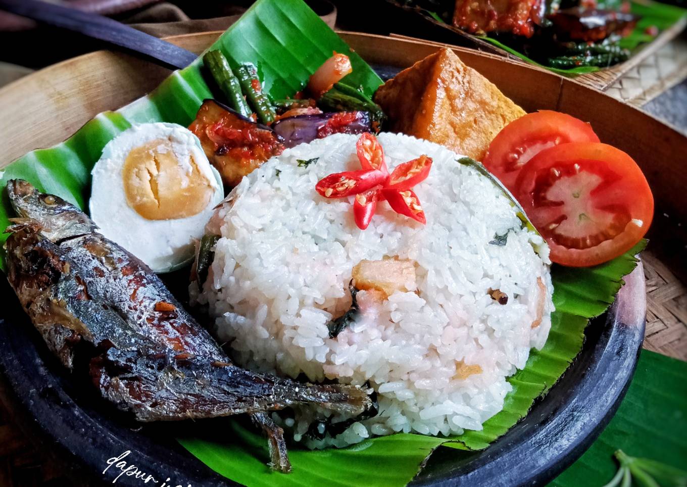 Nasi Bekepor (masak magicom)