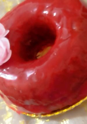 صورة لوصفة كيك ذوق الفراولة 🍓
