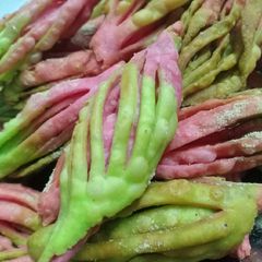 A picture of #crispy karela#કલર ફૂલ ક્રિસ્પી કરેલા.