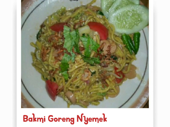 Yuk intip, Bagaimana cara bikin Bakmi Goreng Nyemek/basah yang gurih