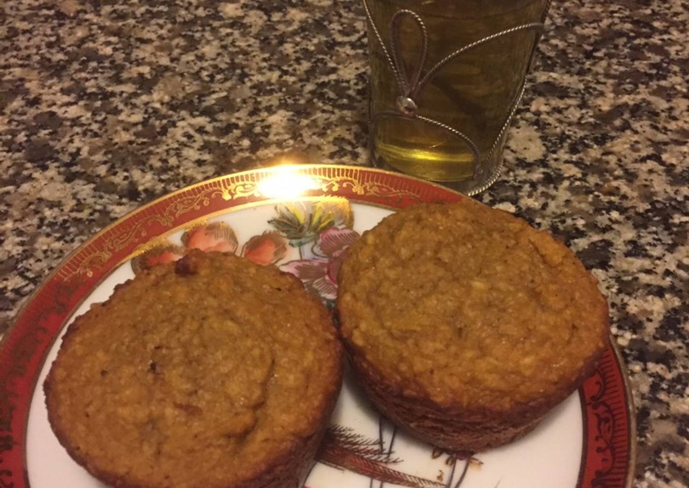 Muffin de calabaza, avena y coco