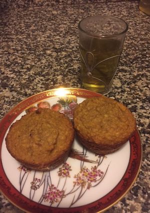 Una foto de Muffin de calabaza, avena y coco