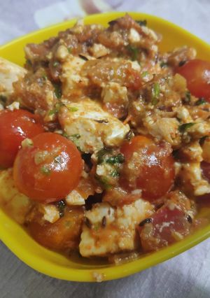 A picture of Tomato wala paneer.