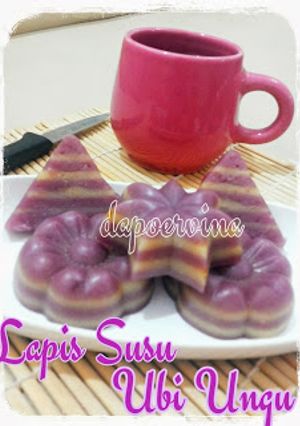 Foto resep Lapis Susu Ubi Ungu
