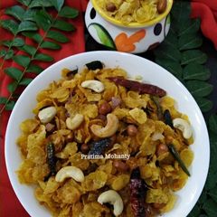 A picture of Cornflakes Chivda.