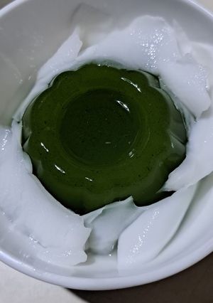 Foto resep Es Puding Pandan Kelapa