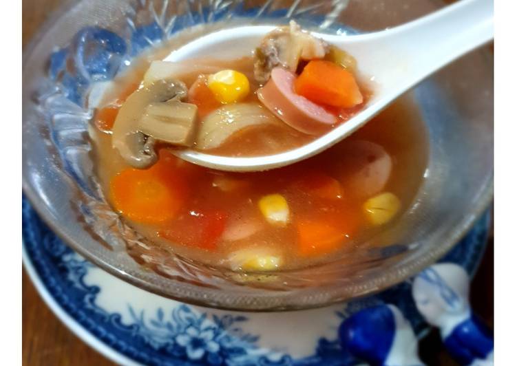 Cara Gampang Menyiapkan Sup Merah Surabaya, Lezat Sekali