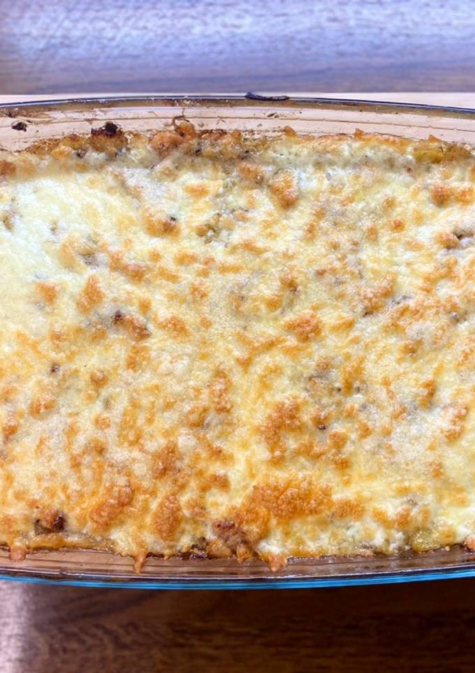 Картопляний гратен з індичкою та печерицями 🦃