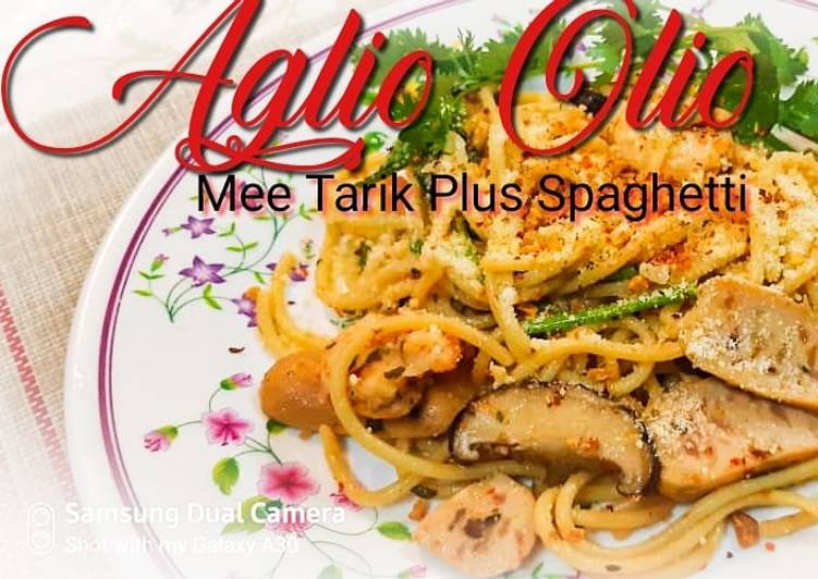 Resepi Aglio Olio Mee Tarik Spaghetti yang Lezat