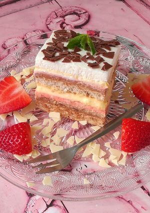 Mogyorós-pudingos kocka recept fotója
