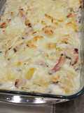 Gratinado de couve e toucinho