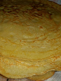 A picture of Orange juice pancakes.