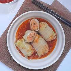 Sawi Roll Isi Ayam Udang রেসিপির প্রধান ছবি