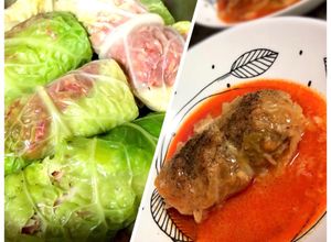 Una foto de Sarma de col repollo relleno de carne picada - recetas de mamá👩🏼