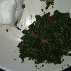 A picture of Ugali with skuma.