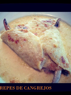 Una foto de Crepes de cangrejos