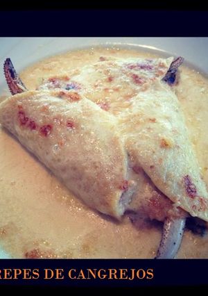 Una foto de Crepes de cangrejos