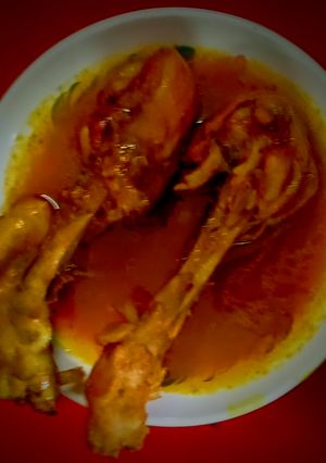 চিকেন লেগ পিস ঝোল (chicken leg piece recipe in Bengali) রেসিপির প্রধান ছবি