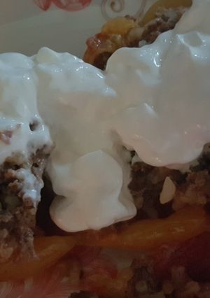 O poză a rețetei Ardei umplut cu carne și orez.