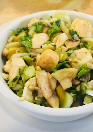 Una foto de Ceviche de Champiñón