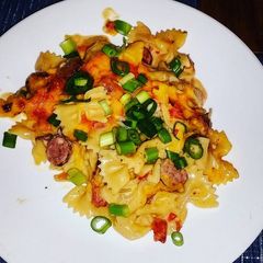 A picture of Spicy Sausage Pasta Skillet .
