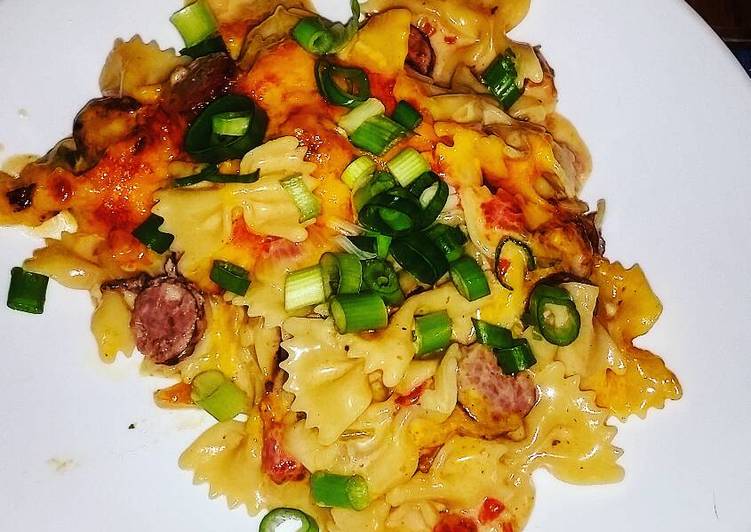 Recipe of Delicious Spicy Sausage Pasta Skillet