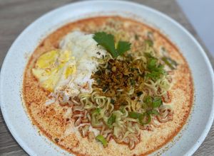 Foto resep Mie rasa Ayam Geprek kuah Susu