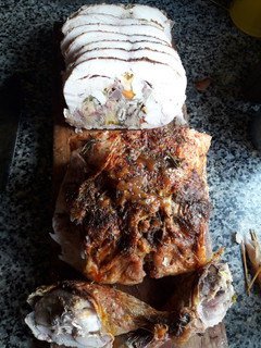 Una foto de Pollo relleno