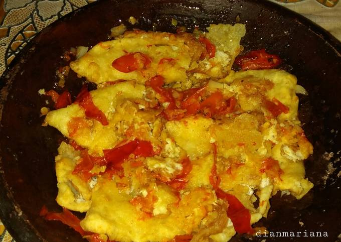Resep Geprek Telor crispy, Lezat