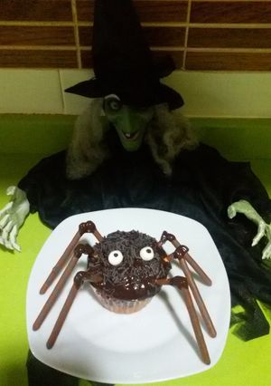 Foto principal de Cupcakes Arañas de Halloween con Thermomix