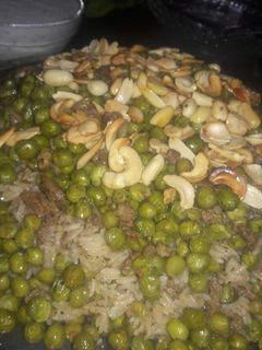 صورة لوصفة رز مع بازيلا