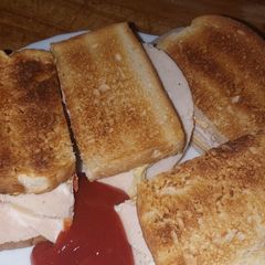 A picture of My Turkey cheese sambo.