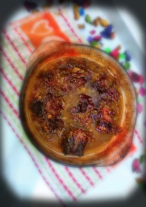 صورة لوصفة طاجن العكاوي بالبصل
