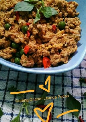 Foto resep Goreng Oncom Leunca Pedas