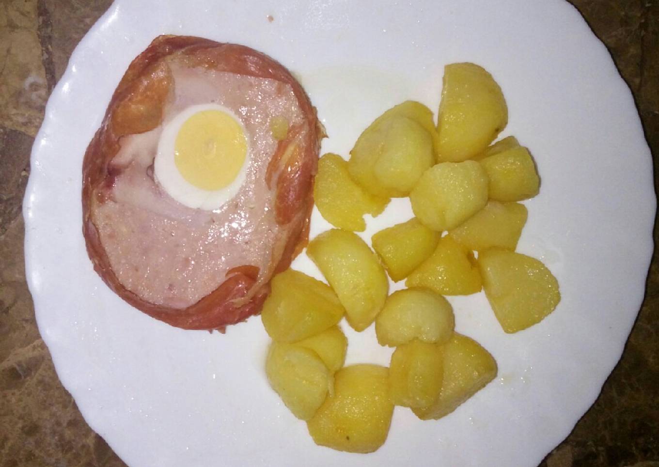 Asado de Pechuga de pollo con patatas