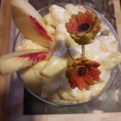 A picture of Creamy mango fruit chat.
