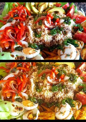 Una foto de Ensalada de BULGUR y vegetales