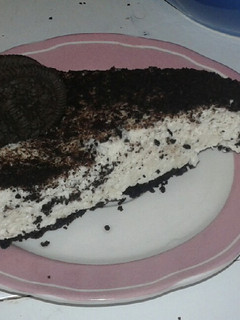 Una foto de Cheesecake de galleta oreo