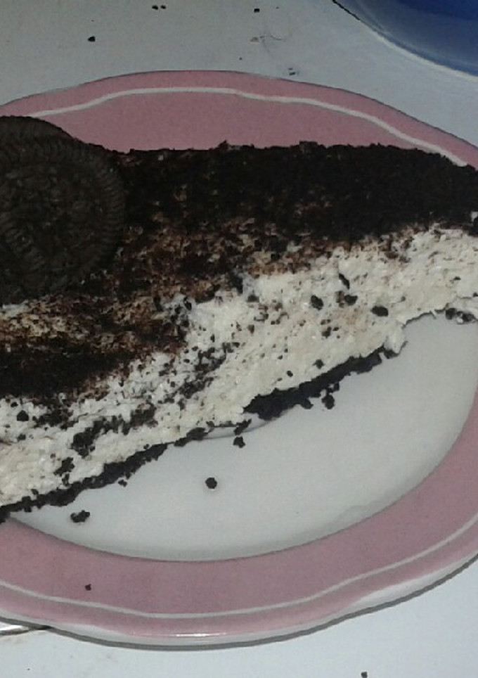 Una foto de Cheesecake de galleta oreo