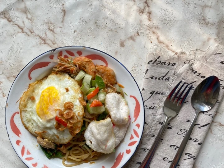 Cara Gampang Membuat Resep Mie Tek Tek Spaghetti Goreng Jawa yang Bikin Ngiler Anti Ribet, Lezat Sekali