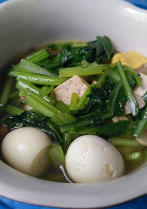 Foto resep Cah Caisim Telur Puyuh ala Ibu Yasmin