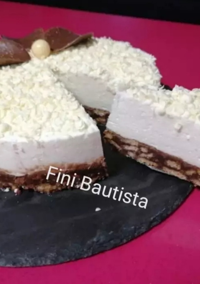 Una foto de Tarta de yogur griego