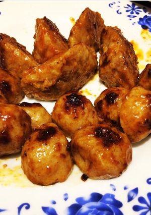 Foto resep Bakso bakar pedas manis