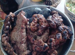 Una foto de Chunchules a la parrilla