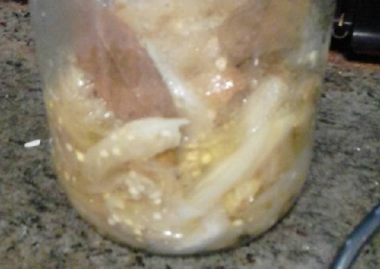 Conserva de berenjenas a la vinagreta
